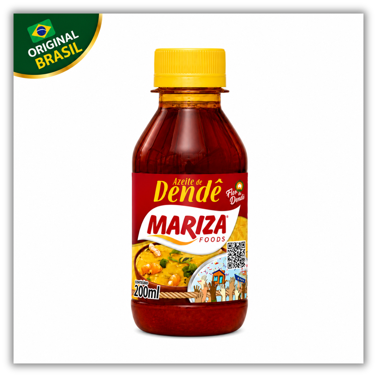 Azeite de Dendê Maraiza x 200 ml – Aceite de Palma Rojo Tradicional Brasileño