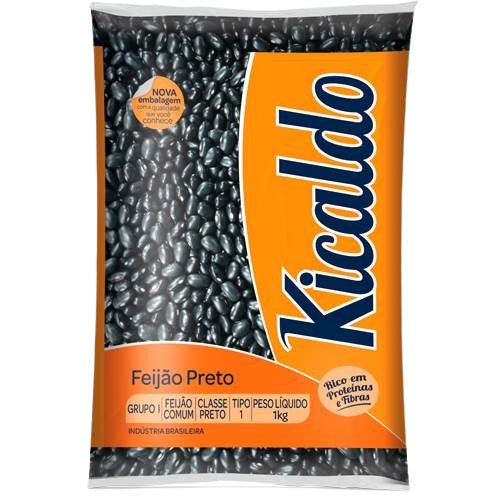 Frijol Negro Kicaldo x 1 kg – Feijão Preto Tradicional Brasileño