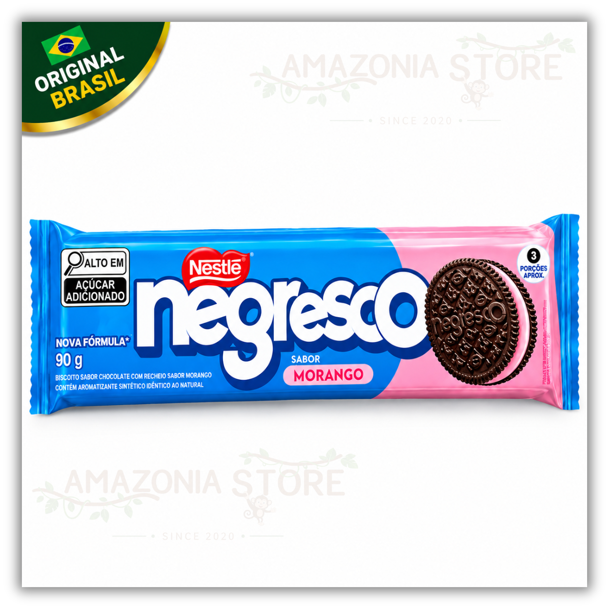 Galletas Negresco Morango Nestlé 90 g